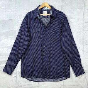 Roper Western Shirt Men’s L Snap Button geometric Patterned Long Sleeve Cowboy